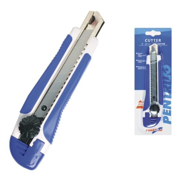 Cortador reforzado 18mm. Blister marca Pentrilo